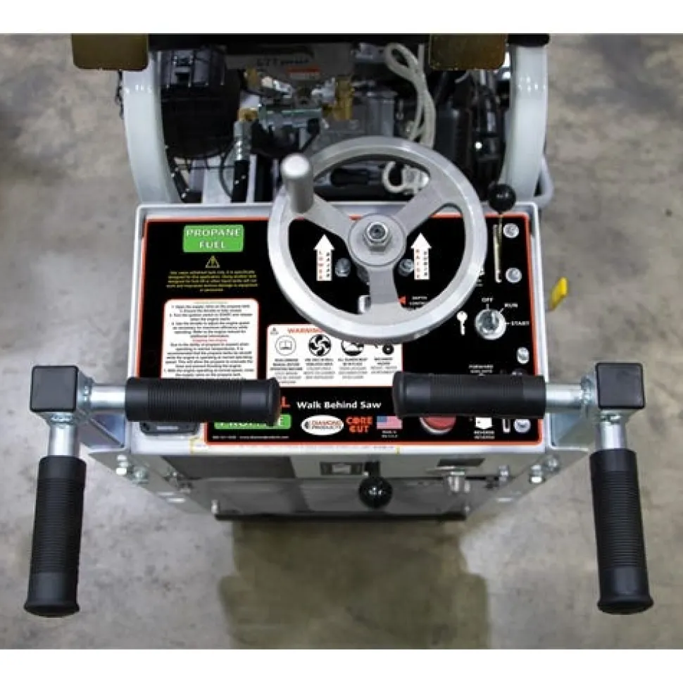 Diamond Products Core Cut 14" Concrete Saw Propane 23HP CC1823BVXLP-14S Walk-Behind 101227