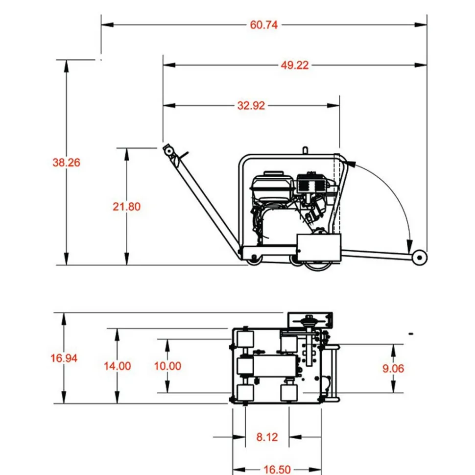 Diamond Products First-Cut 6" Early Entry Concrete Saw 4.8HP Honda CC148HXL-EE6 Walk-Behind 32739