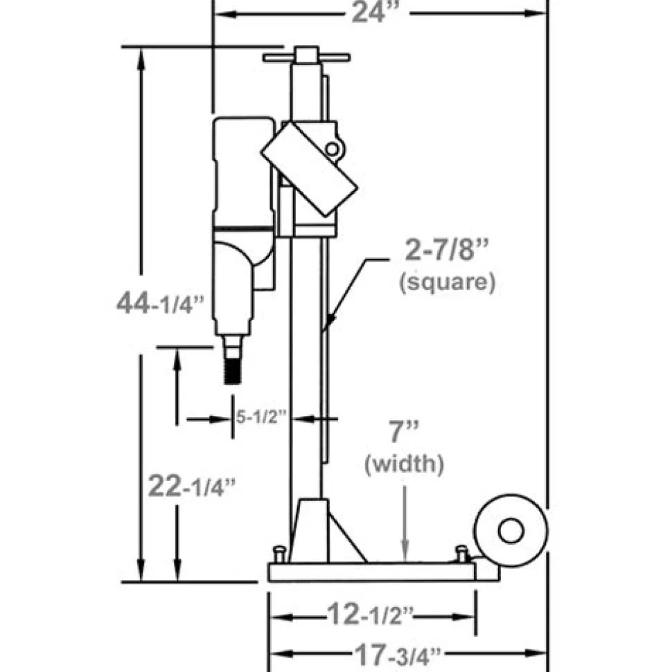 Diamond Products M-1 14" Core Bore CB733 3 Speed 115V Complete Drill Rig 4245115