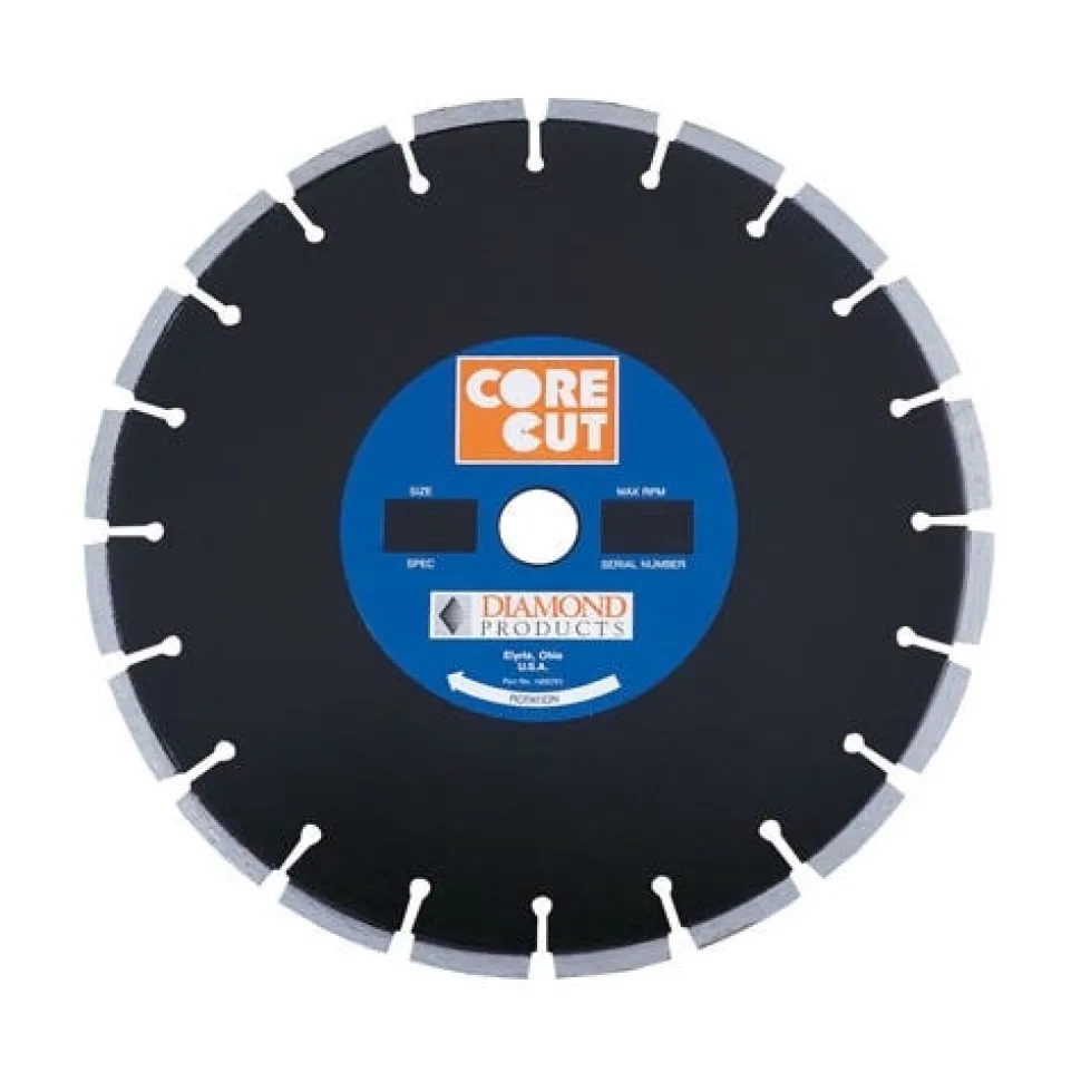 Diamond Products Premium Black Masonry Blade 12" x .110 with 1" Arbor 11909