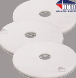 Diteq 27" x 1" White Floor Polishing Pads (5 Pack) A70018