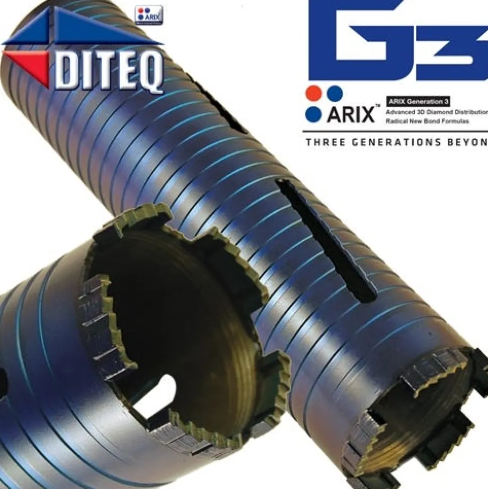Diteq C-34AX DRY 4" Concrete Diamond Core Bit (arbor 5/8"-11) D31528