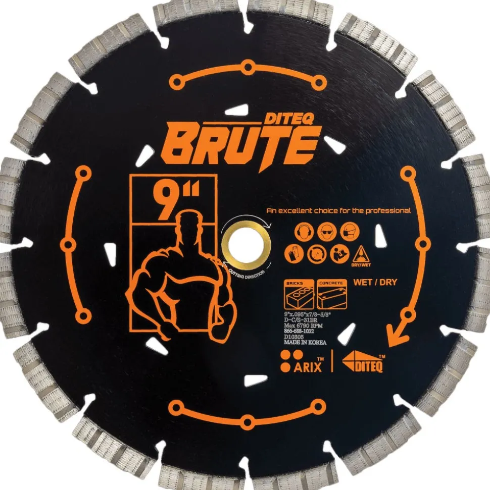 Diteq C/S-31 BRUTE 9" Cut-Off Saw Blade D10305