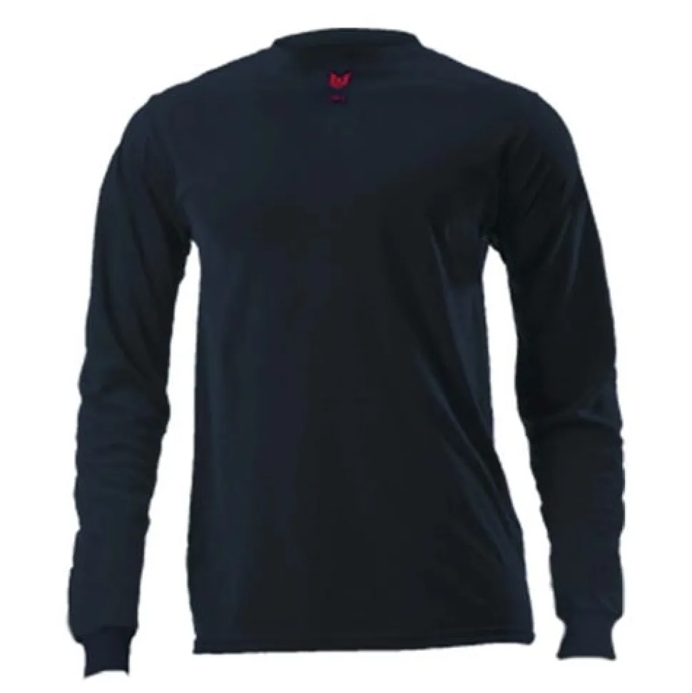 DriFire FR Lightweight Navy Blue Long Sleeve T-Shirt NSA-DF2-CM-446LS-NB