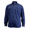 DriFire Men's TecGen FR Navy Blue Work Shirt NSA-TCG011602