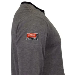 DriFire TecGen FR Gray Long Sleeve T-Shirt NSA-C541NGELS