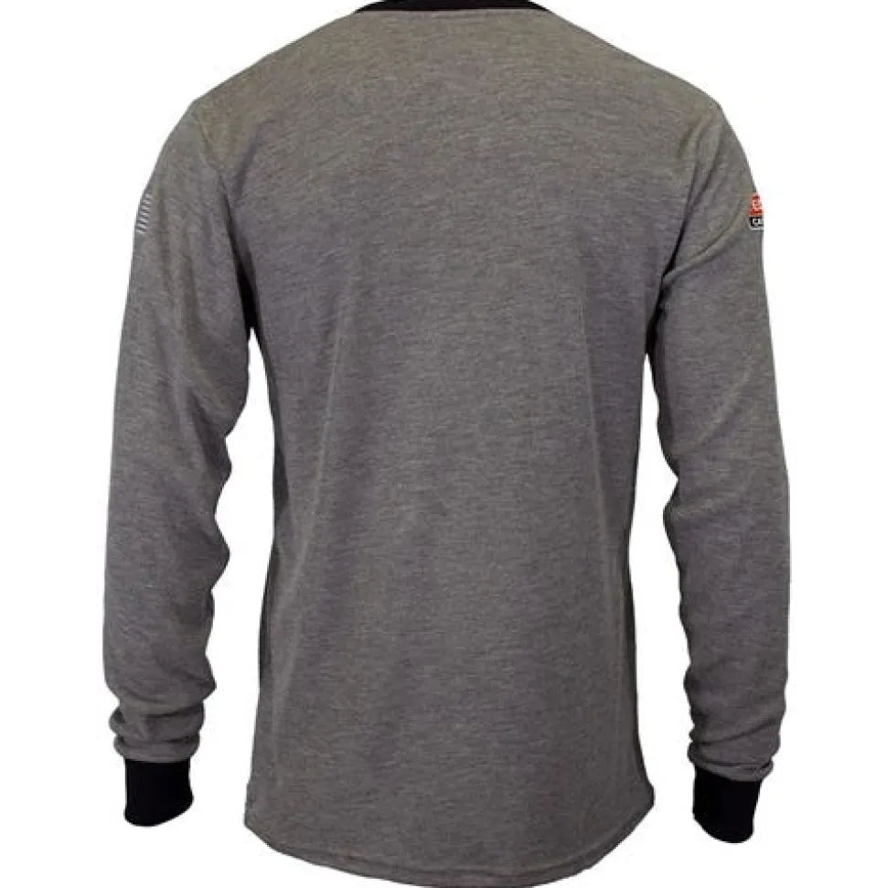 DriFire TecGen FR Gray Long Sleeve T-Shirt NSA-C541NGELS