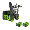 EGO Power+ 24" Snow Blower Self Propelled 2-Stage 56Vx2 -10.0Ah Kit & Dual Port Super-Charger SNT2416