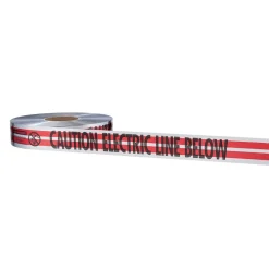 Empire MAGNATEC Premium Detectable Tape, 1000' L x 6" W, Red, CAUTION ELECTRIC LINE BELOW EMP31-109