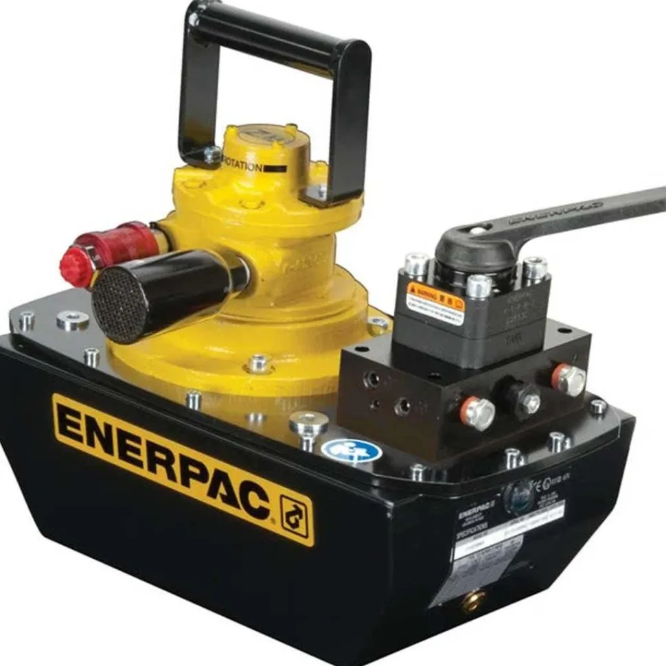 Enerpac 10 gallon Usable Oil, Two Speed, Air Hydraulic Pump 4/3 Manual Valve ZA4440MX