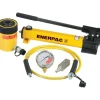 Enerpac 30 Ton, 2.5 in Stroke, Hollow Hydraulic Cylinder and Hand Pump Set SCH302H