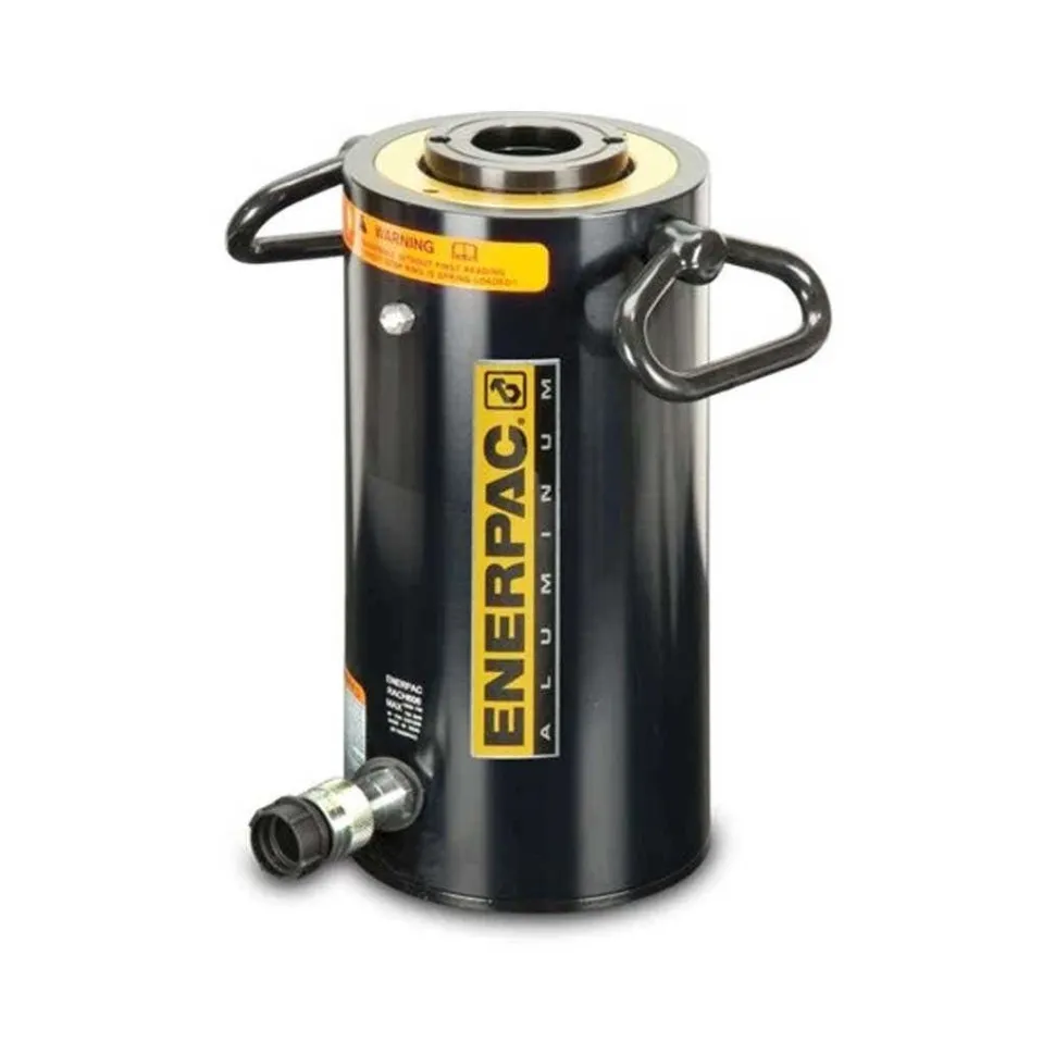Enerpac 656 ton Capacity, 3.94 in Stroke, Aluminum Hollow Plunger Hydraulic Cylinder RACH604