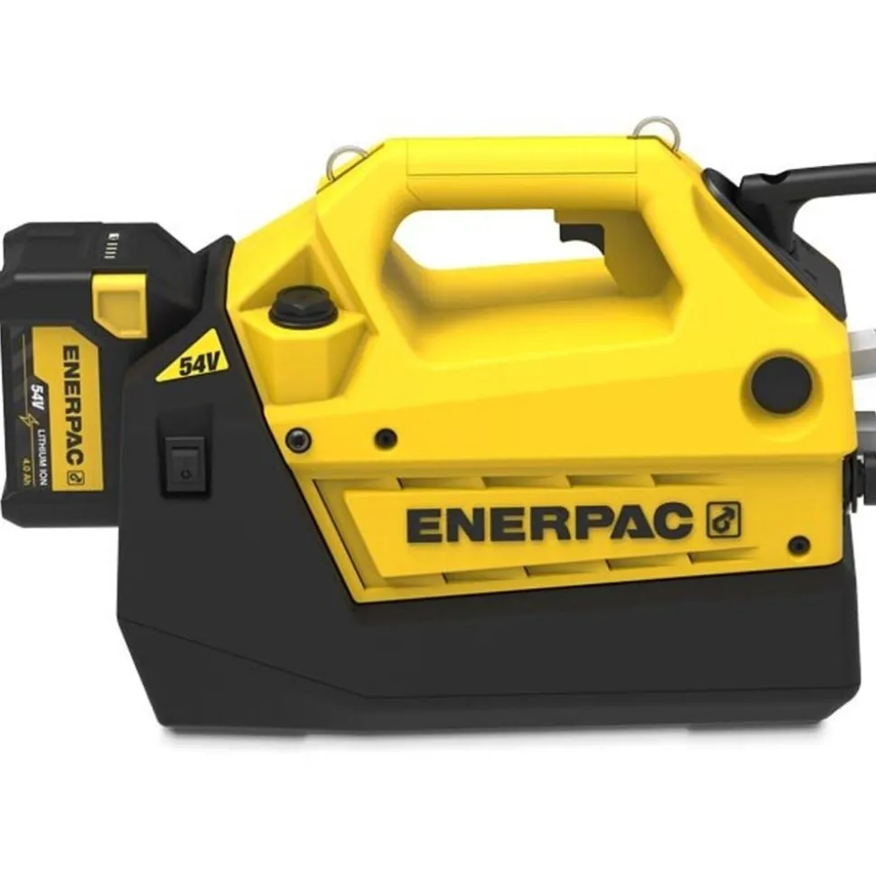 Enerpac 54V Cordless Hydraulic Pump Kit, 115V Charger, 4/3 Manual Valve, 122 cu. in. Usable Oil XC2402MB
