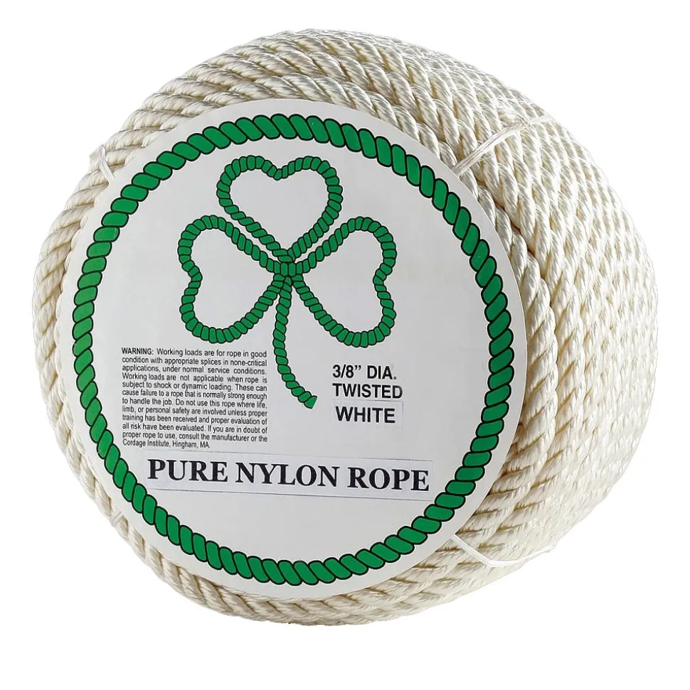 Erin Rope 3 Strand Twisted White Nylon Rope TWN080600