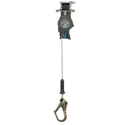 FallTech 8' CTX Cable Class 2 Leading Edge Personal SRL-P, Single-leg with Steel Mini Rebar Hook 83208SP0
