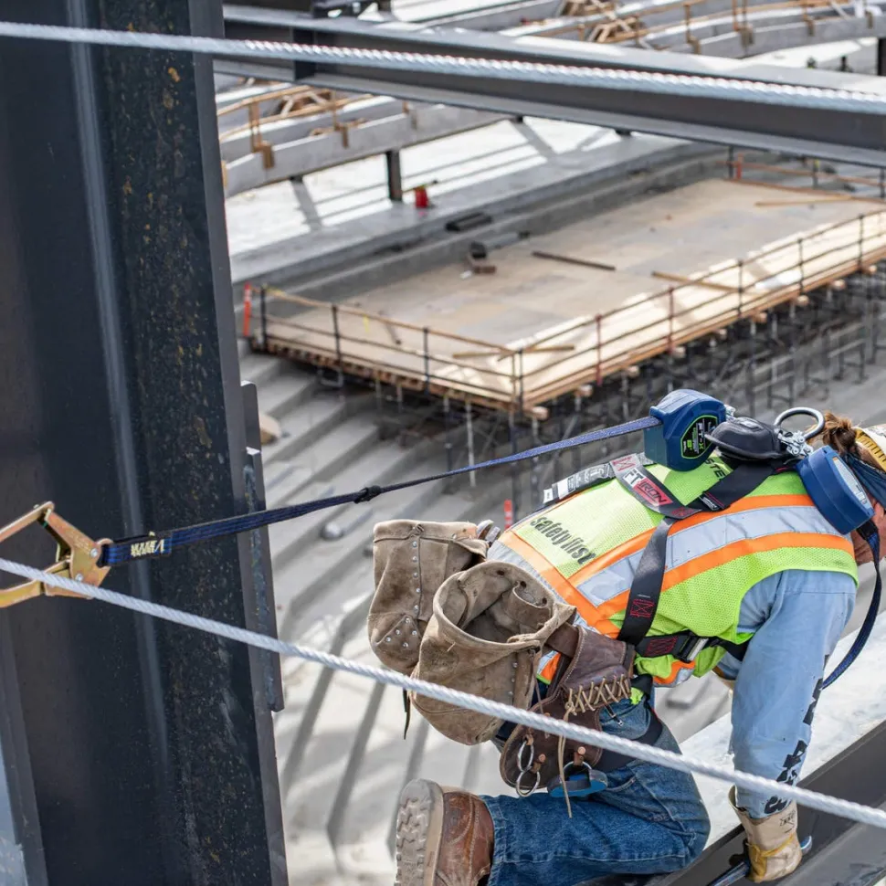 FallTech 8' EdgeCore FT-X Class 2 LE SRL, Twin-leg with Steel Snap Hooks 84108TP1