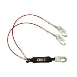 FallTech 6' Leading Edge Lanyard Y-Leg for 100% Tie-Off Aluminum Snap Hooks 8354LEYA