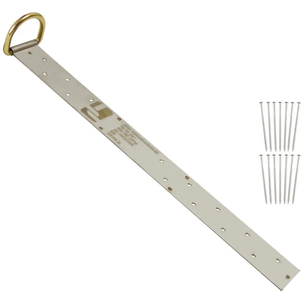 FallTech 8" Single-D Permanent Roof Anchor for Wood 7434S