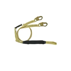 FallTech Arc Flash SoftPack 6' Shock Absorbing Y Lanyard Nomex/Kevlar 8242YL