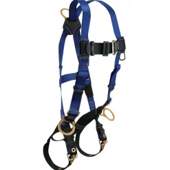 FallTech Contractor 3D Standard Non-belted Full Body Harness, Tongue Buckle Leg Adjustment 7018