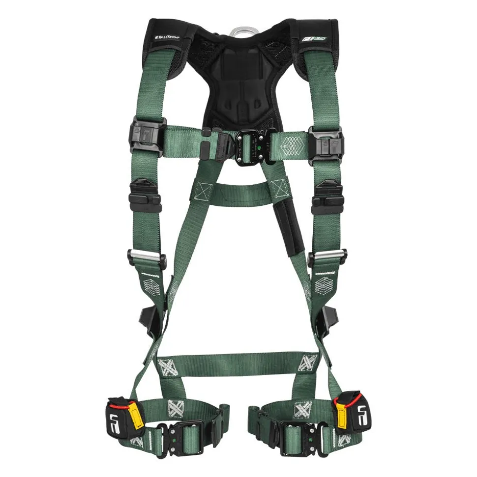 FallTech 1D Standard Non-Belted Full Body Harness, Quick-Connect Leg Adjustment FT1910QC