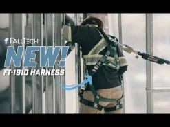 FallTech 1D Standard Non-Belted Full Body Harness, Quick-Connect Leg Adjustment FT1910QC