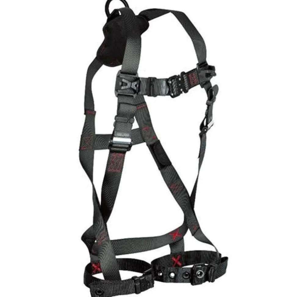 FallTech FT-IRON Back D-Ring Full Body Harness Quick Connect Legs - S/M, 8143SM
