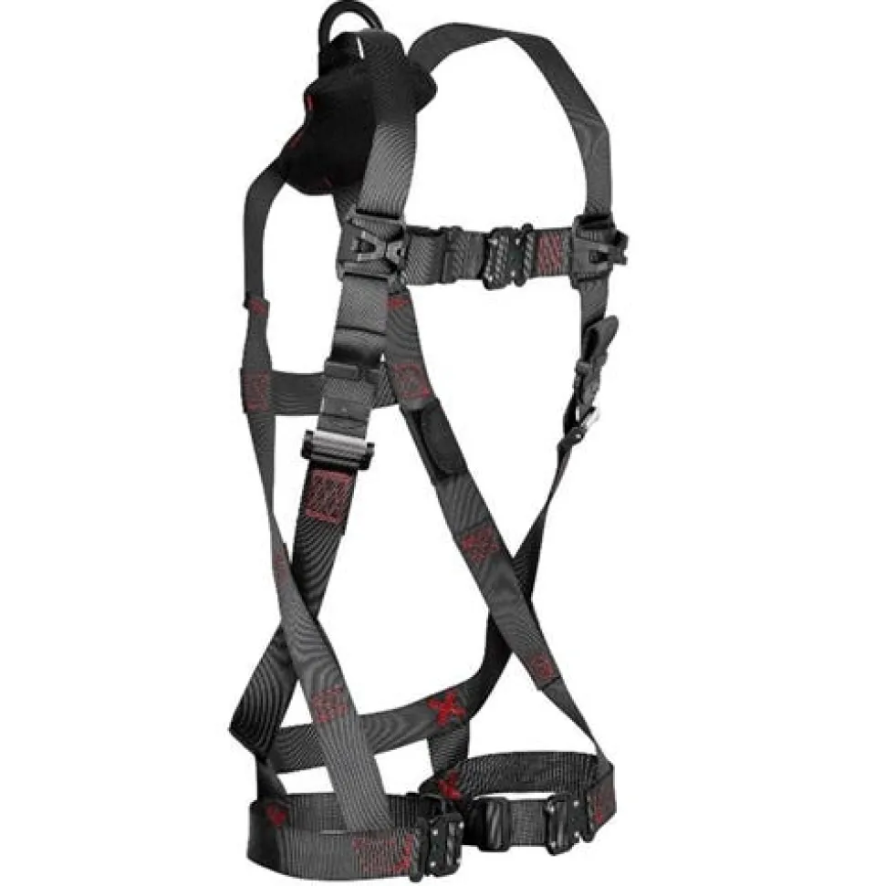 FallTech FT-IRON Back D-Ring Full Body Harness Quick Connect Legs - S/M, 8141SM