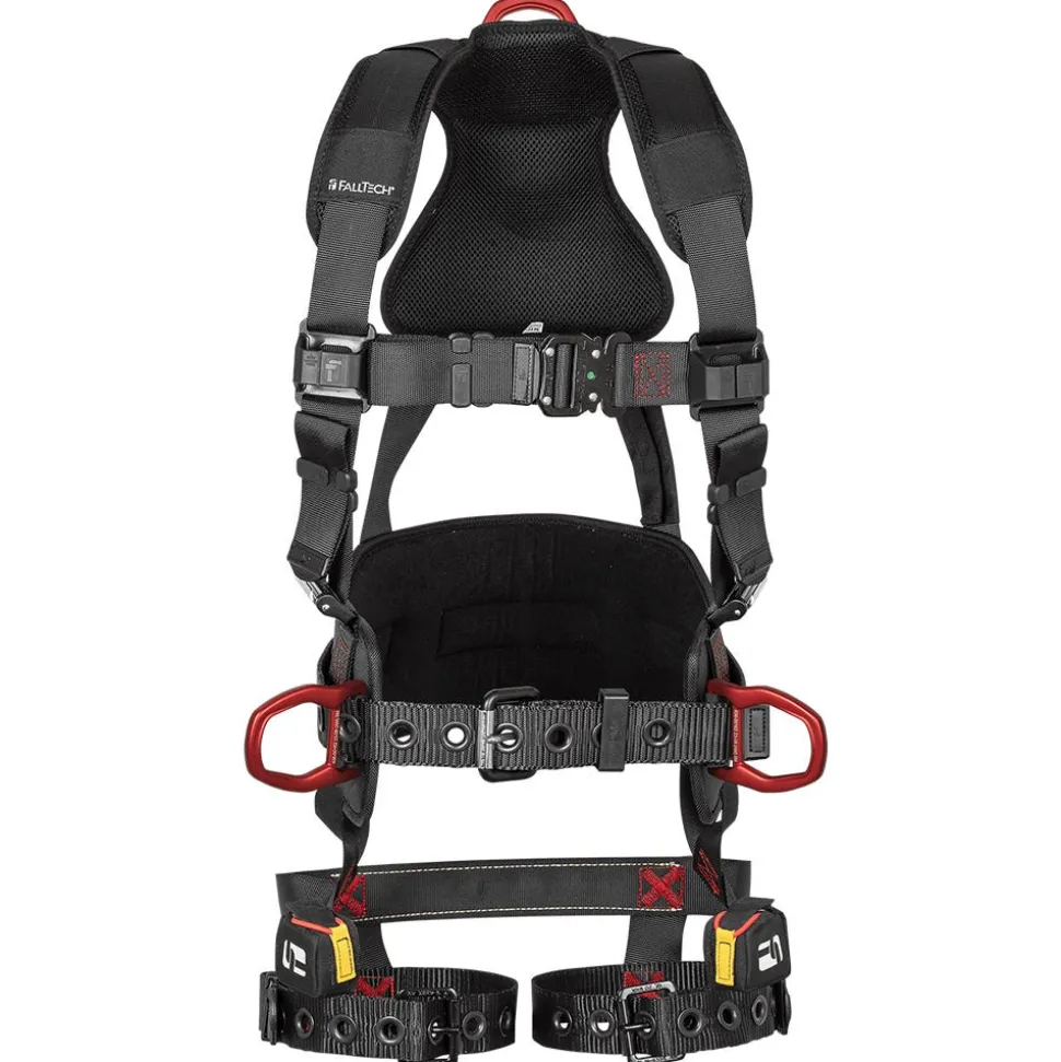 FallTech FT-Iron 3D Construction Belted Full Body Harness, Tongue Buckle Leg Adjustment - Large/XL 8144LXL