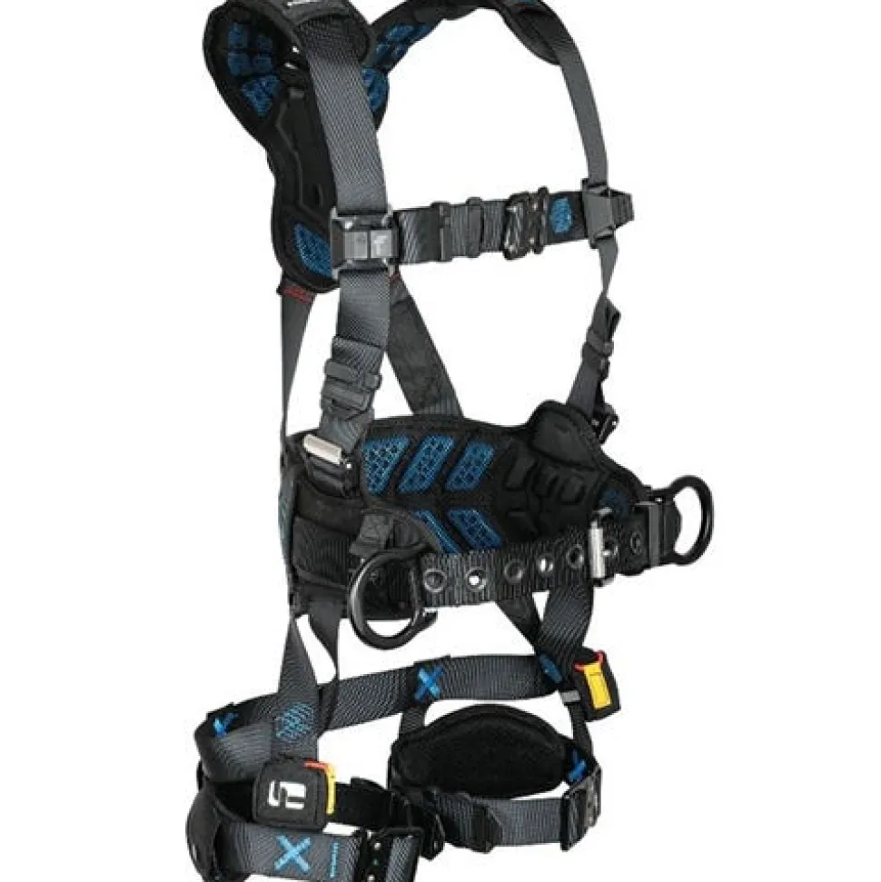 FallTech FT-One 3D Construction Belted Full Body Harness, Quick Connect Adjustments 8123BQC