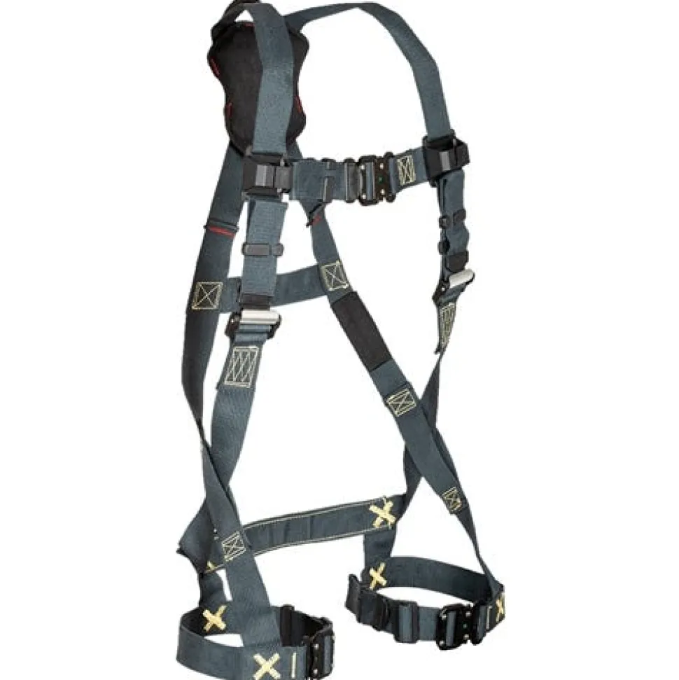 FallTech FT-Weld 1D Standard Non-belted Full Body Harness, Quick Connect Buckle Leg Adjustment 7040