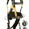 FallTech Journeyman Flex Steel 3D Construction Belted Full Body Harness 7035XXL