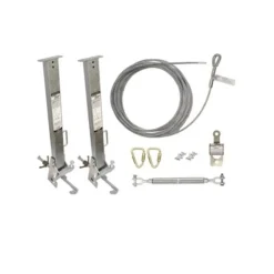 FallTech SteelGrip Cable HLL System with Stanchions for 4 to 12" I-Beams 6036024