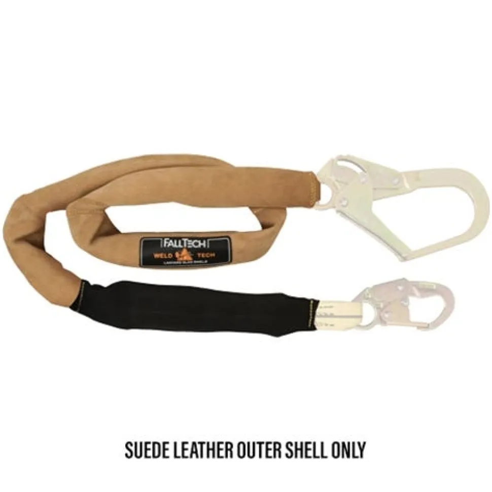FallTech WeldTech 6' Lanyard Slag Shield Suede Leather 5075C