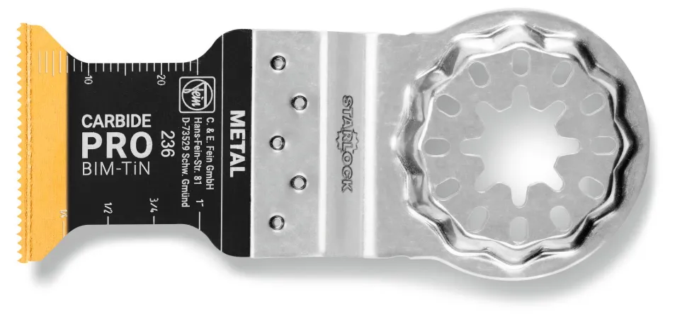 Fein 1-5/8" TiN coated E-Cut Carbide Pro hard metal plunge cut saw blade 63502236260