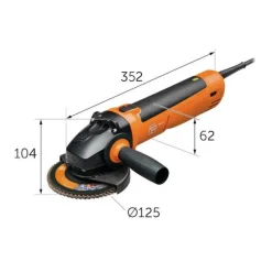 Fein CG 15-125 BL INOX 5" Angle Grinder Switch 1500 watts Brushless Brake 72228660120