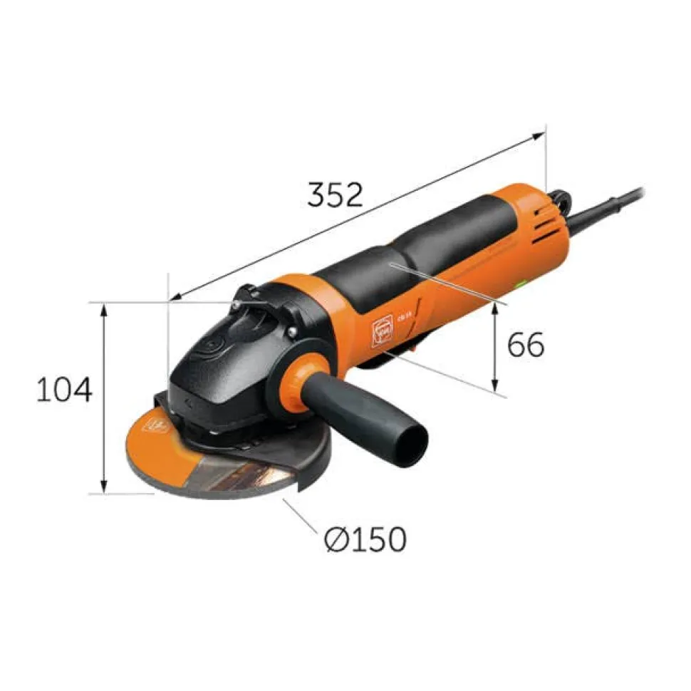 Fein CG 15-150 BLP 6" Angle Grinder Paddle 1500 Watts Brushless Brake 72227760120