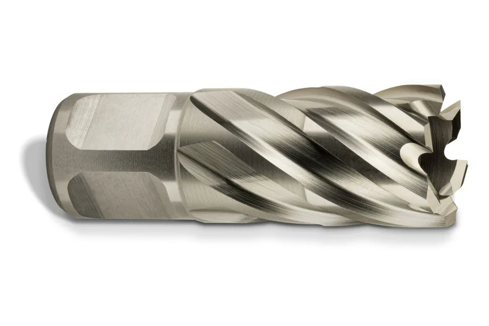 Fein Jancy Slugger HSS Nova Annular Hole Cutter with Centering Pin - 3/4" Straight Shank, 1" Depth, 9/16" Diameter 63134143041