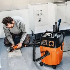 Fein Turbo II HEPA 9 Gallon 151 CFM Wet/Dry Dust Extractor Vac 92036060990