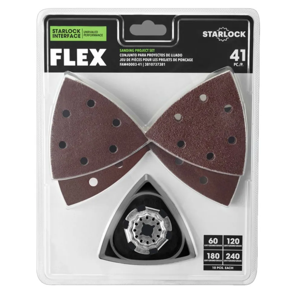 Flex 41 Piece Oscillating Accessory Sanding Project Set FAM40003-41