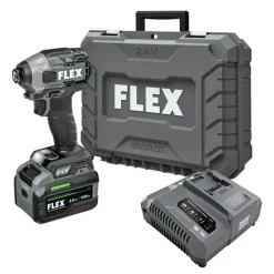 FLEX 1/4" Quick Eject Hex Impact Driver Kit (6.0Ah Stacked) FX1371A-1H