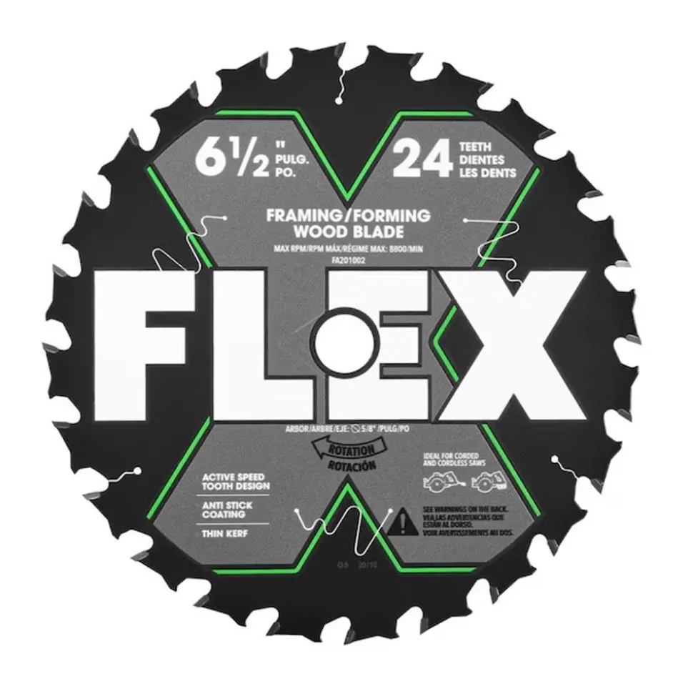 FLEX 6-1/2" 24T Carbide Circular Saw Blade FA201002-10B