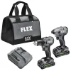 FLEX Compact Drill Driver And Compact Impact Driver Combo Kit FXM205-2A
