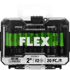 FLEX Impacks 2" Ph2 Impact Driver Bit 20Pc. FA101002-20