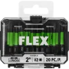 FLEX Impacks 2" Sq2 Impact Driver Bit 20Pc. FA101004-20