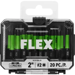 FLEX Impacks 2" Sq2 Impact Driver Bit 20Pc. FA101004-20