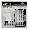 FLEX 10Pc Carbide-Tipped Multi-Construction Drill & Drive Bit Set FAM10601-10