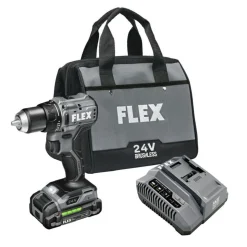 FLEX 24V 1/2" 2 Speed Compact Drill Driver Kit FX1131-1A