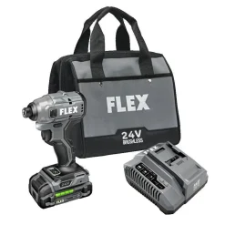 FLEX 24V 1/4" Hex Compact Impact Driver Kit FX1331-1A
