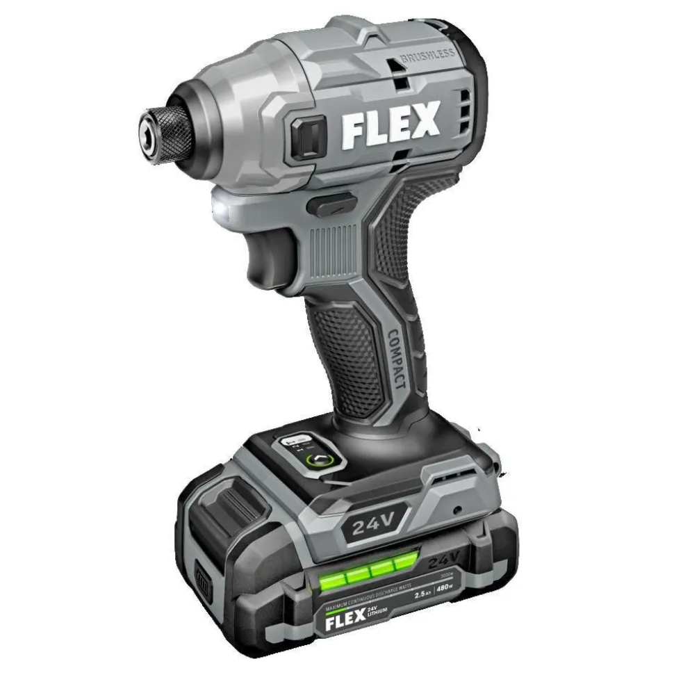 FLEX 24V 1/4" Hex Compact Impact Driver Kit FX1331-1A